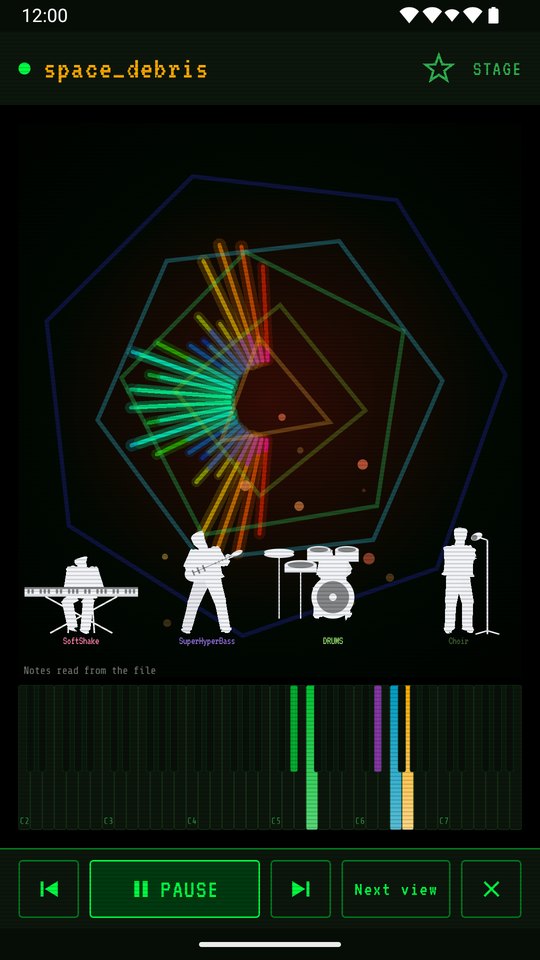 Un grupo en el escenario, según lo que suena
